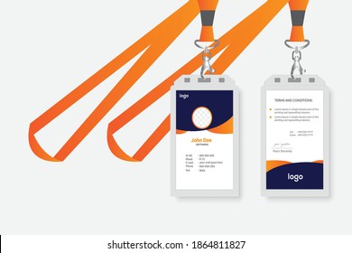 Plantilla de diseño de tarjetas de identificación moderna y creativa.