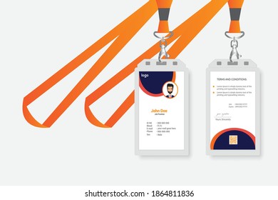 Modern and creative id card design template.
