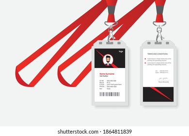 Modern and creative id card design template.