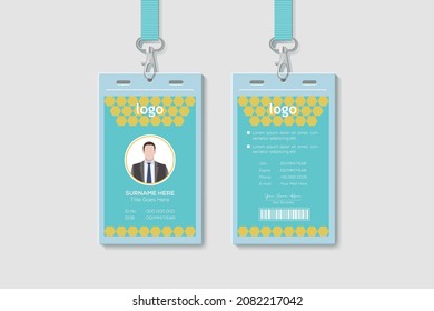Ilustración Moderna Y Creativa Del Vector De Diseño De Tarjeta De Identificación