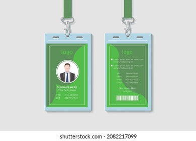 Modern And Creative ID Card Design Vector Illustration