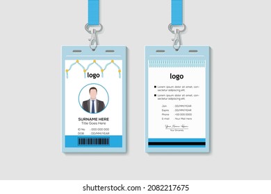 Modern And Creative ID Card Design Vector Illustration