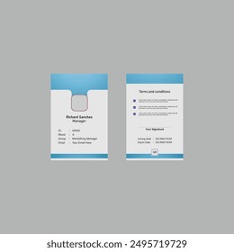 Plantilla de diseño de tarjeta de identificación creativa moderna