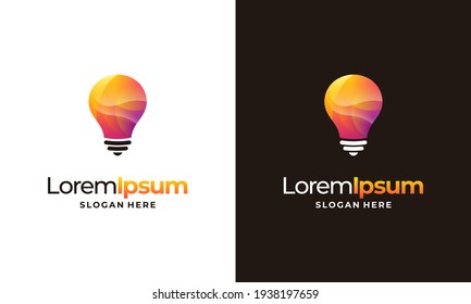 Modern Creative Idea logo designs symbol, Light bulb logo template, Intelligence Logo template, Smart People logo