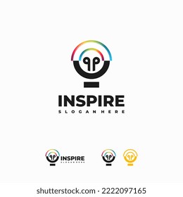 Modern Creative Idea logo designs symbol, Light bulb logo template, Intelligence Logo template, Smart People logo