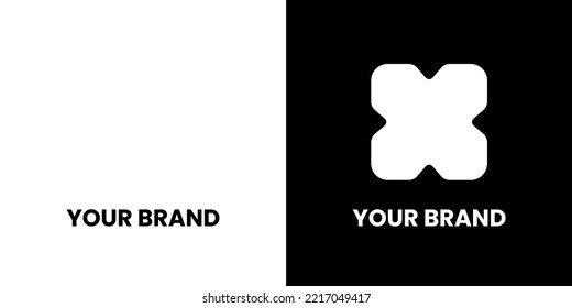 Modern Creative idea logo X minimalist. logo idea vector design