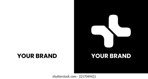 Modern Creative idea logo X minimalist. logo idea vector design