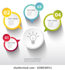 Modern creative infographic