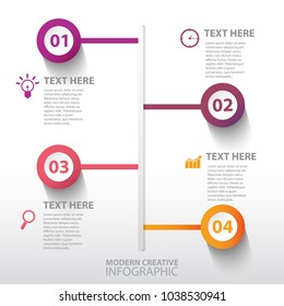 Modern creative infographic