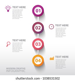 Modern creative infographic