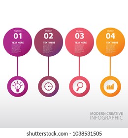 Modern creative infographic
