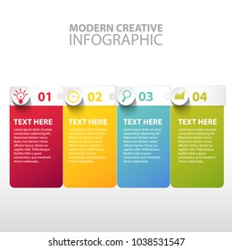 Modern creative infographic