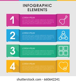 Modern creative infographic template. infographic design with creative icons includes connection. can be used for presentation, diagram, annual report, web design.