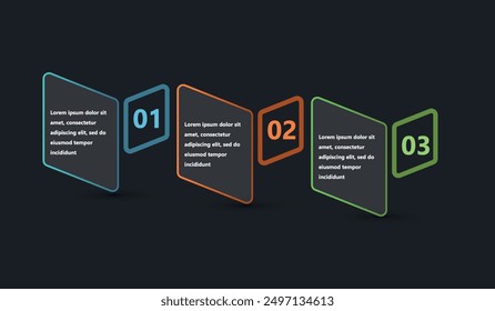 Modern and creative infographics made in the form of a vector template. Bright colors and abstract design elements are used. For use in presentations, web design and reports. Simple and clear.
