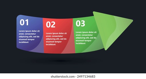 Modern and creative infographics made in the form of a vector template. Bright colors and abstract design elements are used. For use in presentations, web design and reports. Simple and clear.