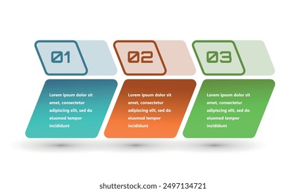 Modern and creative infographics made in the form of a vector template. Bright colors and abstract design elements are used. For use in presentations, web design and reports. Simple and clear.