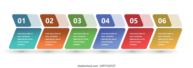 Infografía moderna y creativa realizada en forma de Plantilla de Vector. Se utilizan colores brillantes y Elementos de diseño abstractos. Para uso en presentaciones, Diseños web e informes. Sencillo y claro.
