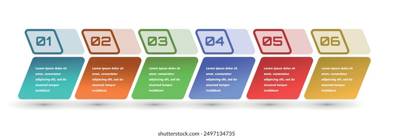 Modern and creative infographics made in the form of a vector template. Bright colors and abstract design elements are used. For use in presentations, web design and reports. Simple and clear.
