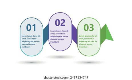 Infografía moderna y creativa realizada en forma de Plantilla de Vector. Se utilizan colores brillantes y Elementos de diseño abstractos. Para uso en presentaciones, Diseños web e informes. Sencillo y claro.