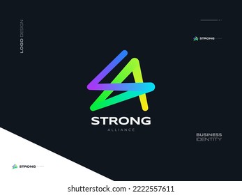 Carta inicial S moderna y creativa y un logotipo con un colorido estilo líquido. Diseño inicial de logotipo SA o AS con efecto de degradado de mezcla. Logotipo adecuado para empresas y tecnología