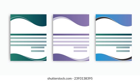 Modern and creative invoice layout | 3 colors variation invoice design bundle for your company