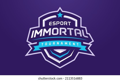 Modern and Creative Isolated Esports Tournament Badge Logo Vector for Gaming League or Sports Team