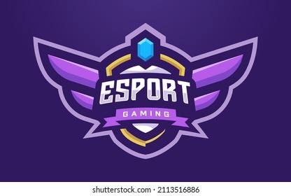 Modern and Creative Isolated Esports Tournament Badge Logo Vector for Gaming League or Sports Team