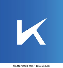 Modern creative K letter logo emblem