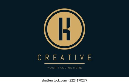 Modern creative K Logo Design and template. K icon initials based Monogram and Letters in vector.