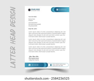 Modern Creative Latter head Design