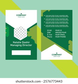 Modern and creative layout id card design | Corporate company employee identity card design