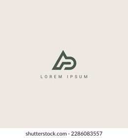 Modern creative Letter AD DA logo icon design template elements.