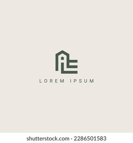 Letra creativa moderna de los elementos de la plantilla de diseño de iconos del logotipo de AE EA.