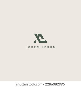 Moderne kreative Letter AL LA Logo Symbol-Design-Elemente.