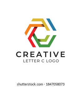 Modern Creative Letter C Initials Logo Design Icon Vector