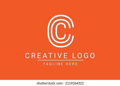 Modern creative letter C vector logo design. Minimalist C Luxury monogram initial based icon. C initials based Template and Letters in vector.