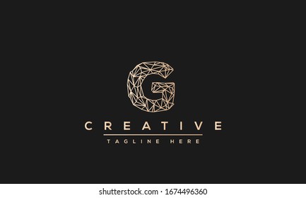 Modern creative letter G vector logo design. Minimalist G Luxury monogram initial based icon.
