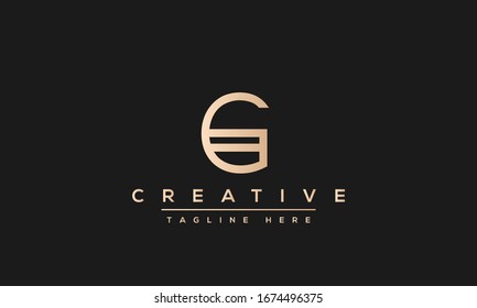 Modern creative letter G vector logo design. Minimalist G Luxury monogram initial based icon.