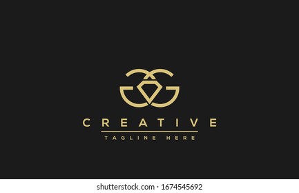 Modern creative letter G vector logo design. Minimalist G Luxury monogram initial based icon.