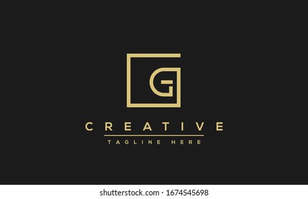 Modern creative letter G vector logo design. Minimalist G Luxury monogram initial based icon.