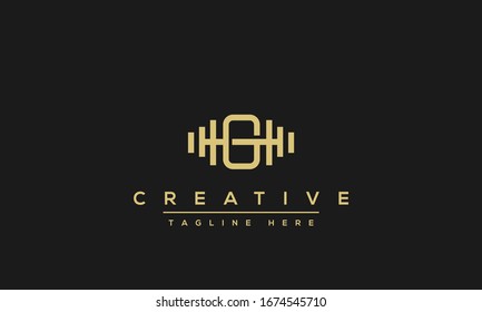 Modern creative letter G vector logo design. Minimalist G Luxury monogram initial based icon.