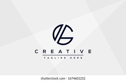 Modernes Design für das Logo der G Vektorillustration. Minimalist G Luxury Monogramm Initialsymbol.