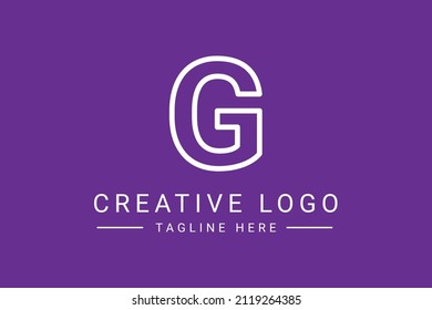 Modern creative letter G vector logo design. Minimalist G Luxury monogram initial based icon. G initials based Template and Letters in vector.