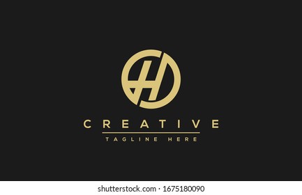 Modern Creative Letter H Vector Logo Design. Minimalist H Stylish Monogram Initial Based Icon.