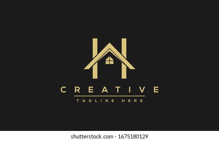 Modern Creative Letter H Vector Logo Design. Minimalist H Stylish Monogram Initial Based Icon.