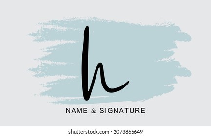 Diseño moderno de la letra creativa del logotipo del vector H. Icono minimalista H elegante basado en el monograma inicial.