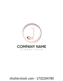 Plantilla de logotipo J de letra creativa moderna, logotipo vectorial para identidad empresarial y de empresa 