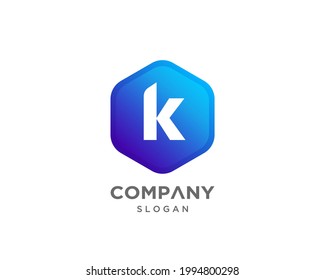 Modern Creative letter K Logo Design template for business company