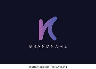 Modern and creative letter K logo design vector template.