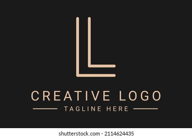 Modern creative letter L vector logo design. Minimalist L Luxury monogram initial based icon. L initials based Template and Letters in vector.